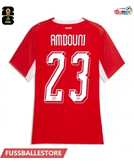 Günstige Schweiz Zeki Amdouni #23 Heimtrikot Damen WM 2026 Kurzarm